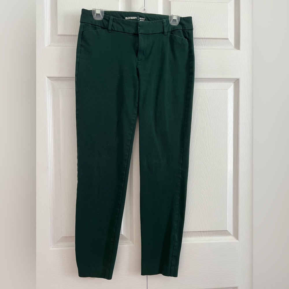 Dark green old navy pixie pants size 6